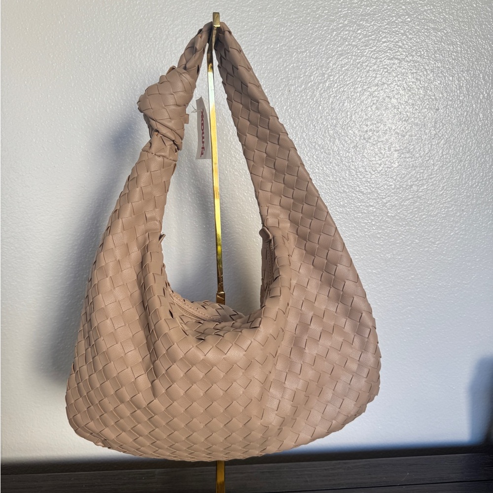 Urban Expressions Tan Woven Women's Bag NWT